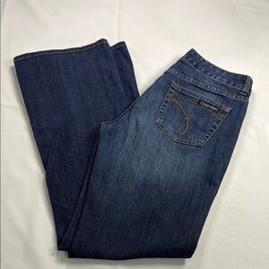 Calvin Klein Women's Boot Cut Jeans - Dark Blue